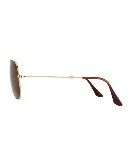 Ray-Ban Foldable Aviators, Golden/Brown