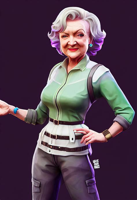 Betty White full body Fortnite skin 00535bfd faa1 4eaf 8947 ...