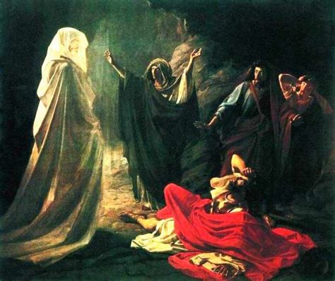 THE WITCH OF ENDOR FORETELLS KING SAUL'S DEATH