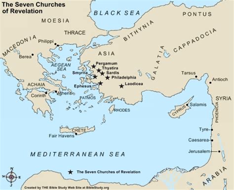 Revelation 2 and 3: Bible Chart