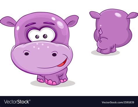 Hippopotamus Royalty Free Vector Image - VectorStock