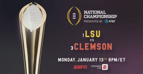 ESPN Presents the College Football Playoff National Championship ...