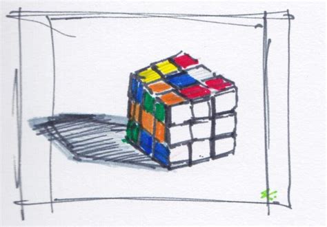 Persistence of Vision: Rubik's Cube Sketch