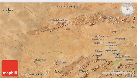 Satellite 3D Map of Gaborone