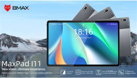 BMAX MaxPad I11, nueva 10,1″ 2K con el potente SoC T618 y Android 11
