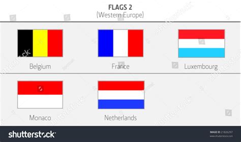 Flags Of Western Europe Flags 2 Stock Vector Illustration 21826297 : Shutterstock