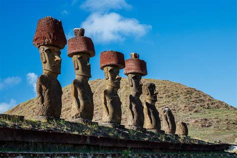 moai statue 5 stock image, easter island, chile - Sean Bagshaw Outdoor Exposure Photography