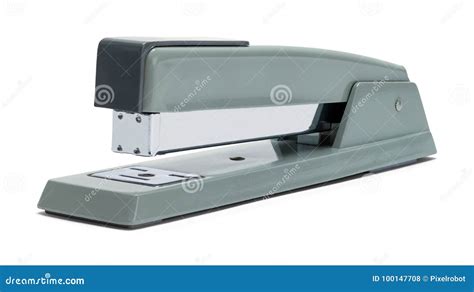 Stapler Grey stock photo. Image of background, side - 100147708