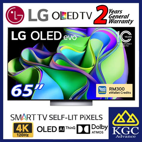 LG 65" OLED65C3PSA OLED evo C3 120Hz Dolby Vision & HDR10 4K UHD Smart TV [TnG Redemption ...