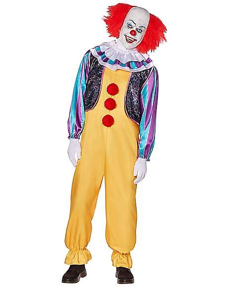 Adult Classic Pennywise Clown Costume - It - Spirithalloween.com