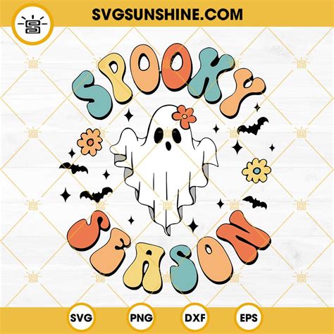 Halloween Svg Spooky Svg Ghost Vector Cute Ghost Svg Ghost Bundle Svg ...