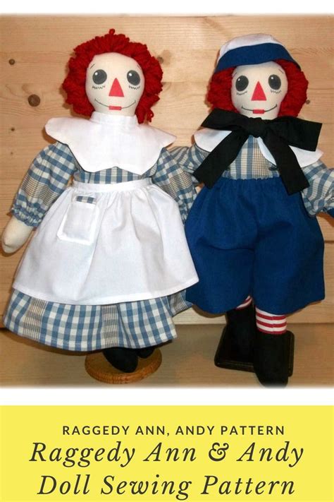 Raggedy Ann & Andy Dolls Patterns 19 Raggedy Ann Andy - Etsy | Raggedy ann and andy, Raggedy ann ...