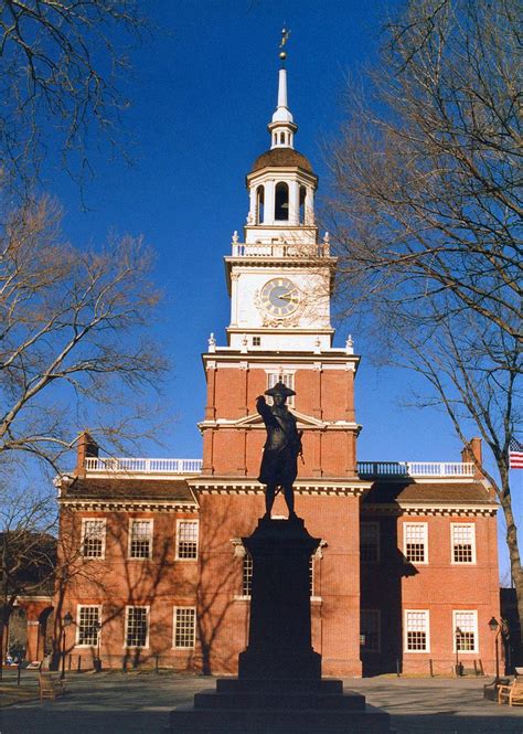 This is a photograph of Independence Hall, taken in Philadelphia, which ...