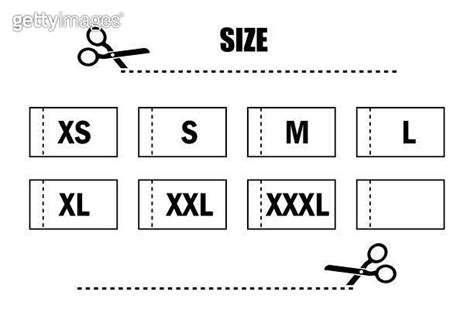 Clothing sizes labels. Clothing sizes icons. Symbols XS, S, M, L, XL, XXL. Vector illustration ...