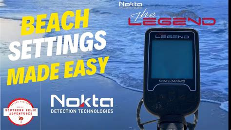 Beach Settings Made Easy for Nokta Legend ! - YouTube