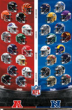 NFL Football Team Logo Posters – Sports Poster Warehouse