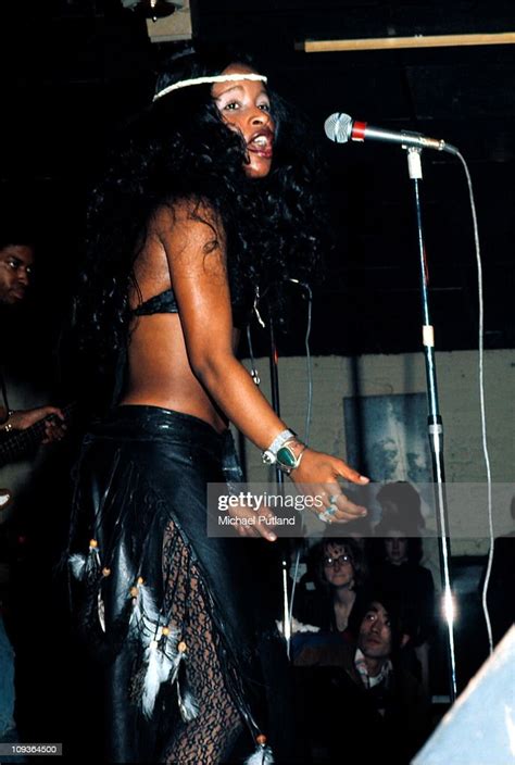 Rufus featuring Chaka Khan perform on stage, London, February 1975 ...