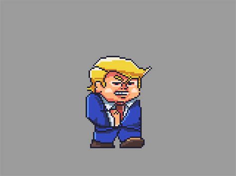 8bit Trump Walk Cycle by Edo Faravelli on Dribbble