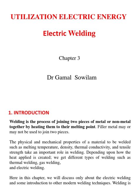 An In-Depth Look at Electric Welding Processes and Their Utilization in ...