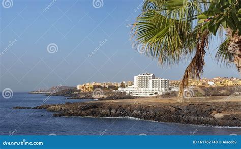 Summer, Clear Vistas Towards San Blas and Golf Del Sur, Tenerife ...