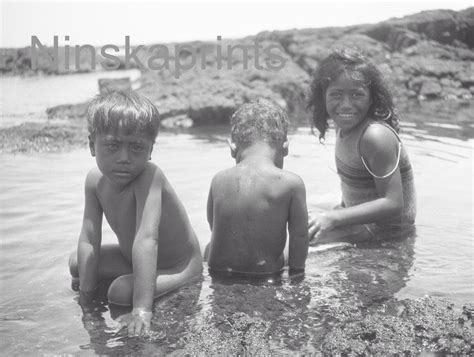 Children Bathing in Keaukaha, Hawaii 1926, United States, 1920s Antique Photo Reprint, Swimming ...