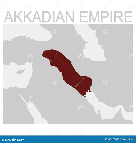 Map of the Akkadian Empire stock vector. Illustration of british - 143265682