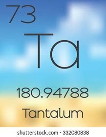 Periodic Table Elements Tantalum Stock Illustration 332080838 | Shutterstock