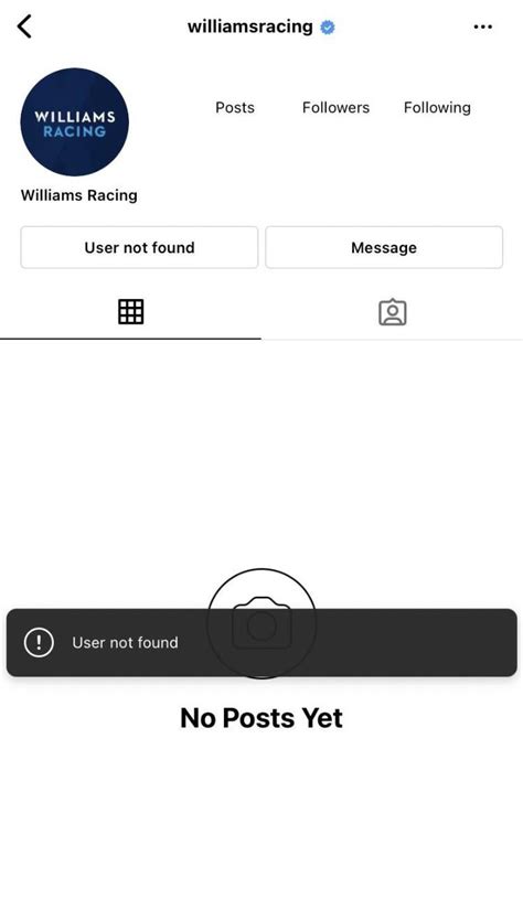 The Williams Instagram account is gone. : r/formula1