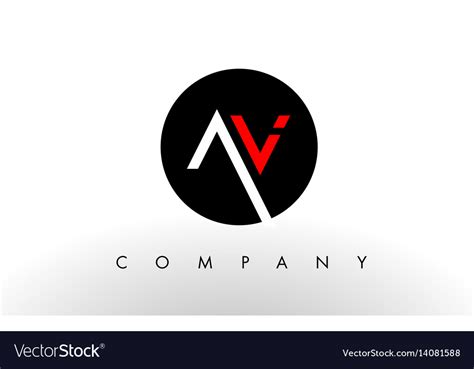 Av logo letter design Royalty Free Vector Image