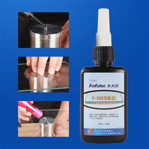 50ML K-300 UV Glue Curing Adhesive Transparent Crystal Glass Bonding Repair Liquid GlueUV Glue ...