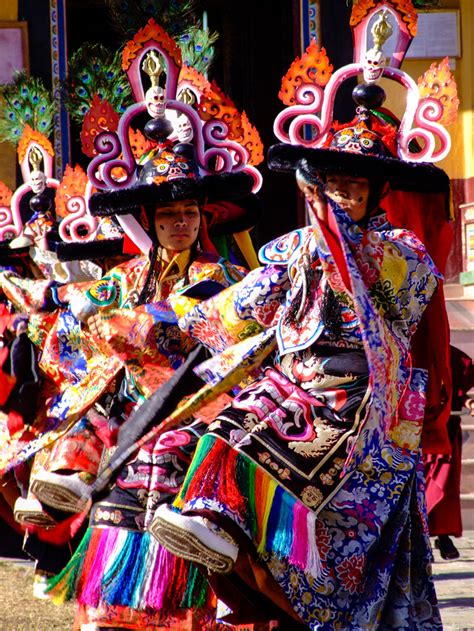 Traditional Tibetan New Year Dancers