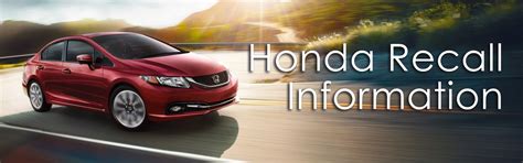 Honda Recall Information In Sandy, Utah