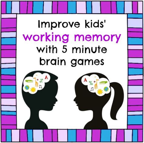 Truth For Teachers - How working memory games can improve kids' executive function in 5 minutes ...