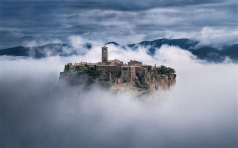 1680x1050 Resolution Civita di Bagnoregio Town 1680x1050 Resolution Wallpaper - Wallpapers Den