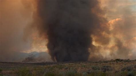 Intense swirl of fire and wind create fire tornado in California