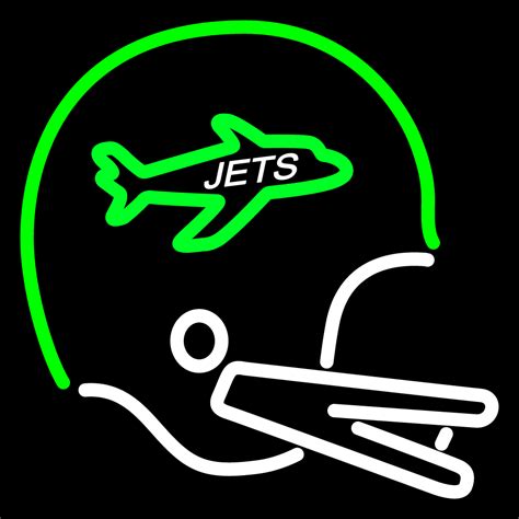 NFL New York Jets Helmet Logo Neon Sign - Other Collectible Lighting