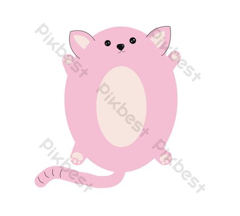 Drawing Purple Cat Cute Pet PNG Images | PSD Free Download - Pikbest