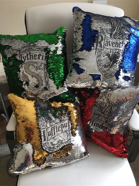 Harry Potter pillow Mermaid pillow cover hogwarts house