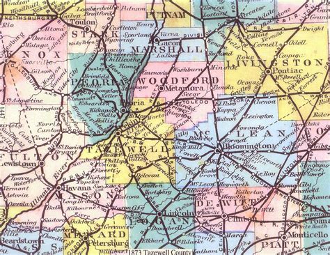 1873 Tazewell County Map 2 – Tazewell County Genealogical & Historical ...