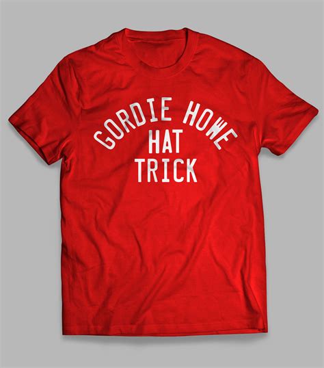 GORDIE HOWE HAT TRICK T-SHIRT | MichiganTees.com