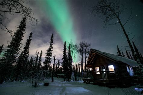 Alaska Aurora Adventures Northern lights Cabin. - Cabins for Rent in North Pole, Alaska, United ...