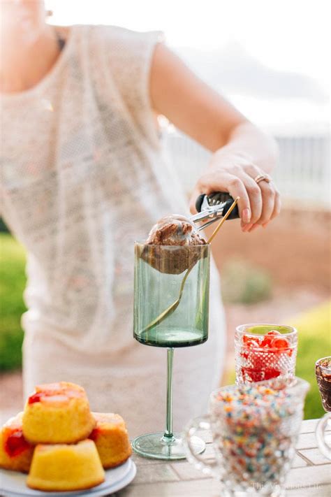 Ice Cream Pool Party & Mini Gluten-Free Pineapple Upside Down Cakes