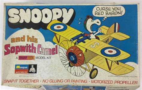 Sold Price: Vintage Snoopy Sopwith Camel Model Kit - November 6, 0117 ...