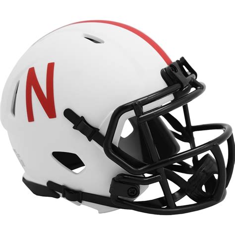 Nebraska Huskers Riddell LUNAR Alternate Revolution Speed Mini Football Helmet | Crawford's Gift ...