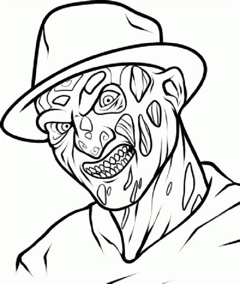 Collection of Freddy Krueger Coloring Pages - Free Printable