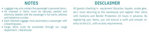 Luggage Policy – Balearia Caribbean