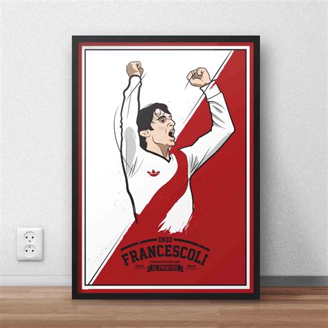 Enzo Francescoli - River Plate Poster Art — Kieran Carroll Design