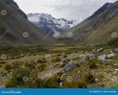 Cordillera Blanca Trail Huayhuash, Overnight, Camping Stock Image ...