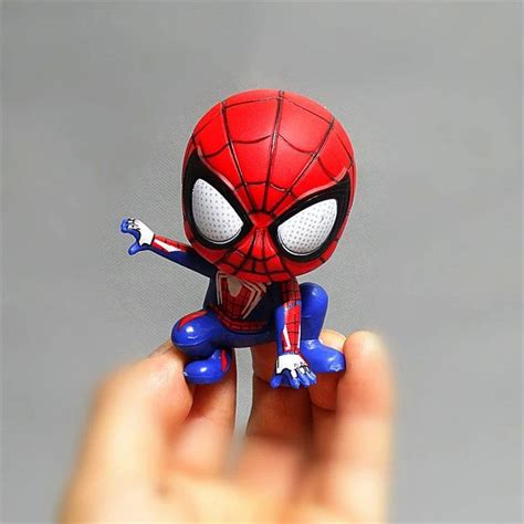 Marvel Spiderman action figure Doll Birthday Party Cake Decoration cartoon cute PVC Toys ...