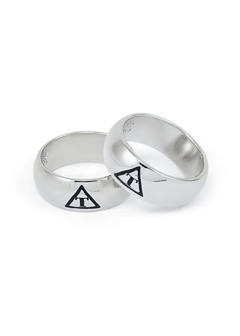 Triangle Fraternity Symbol Cufflinks | Black Enamel Cufflinks - The Collegiate Standard